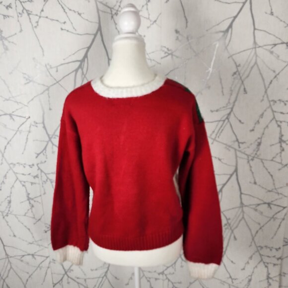 Major Label Group Tropical Vacation Santa Christmas Sweater - Picture 6 of 8